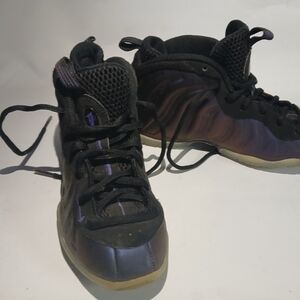 Kids Black and Purple Shoes